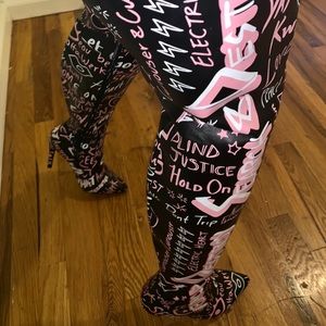 Beautiful statement thigh high boots